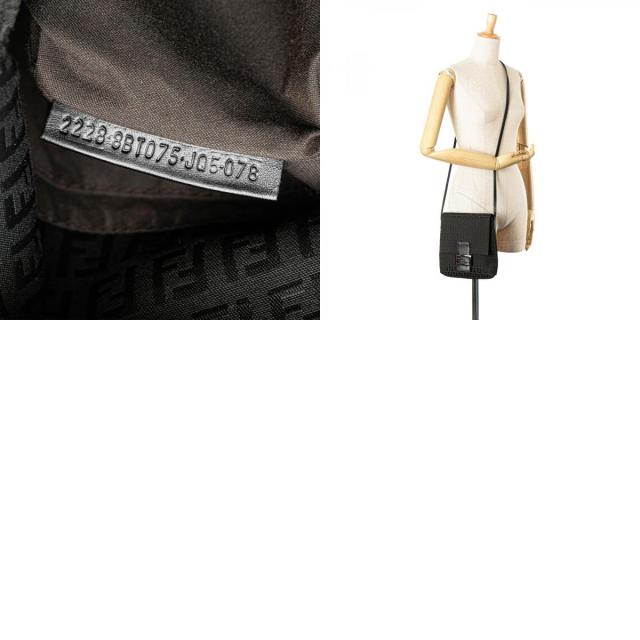 フェンディ ズッキーノ 斜め掛け ショルダーバッグ 8BT075 ブラック