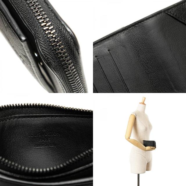 ルイ ヴィトン モノグラム シャドウ ハイブリット ウォレット コインケース パスケース M81526 ブラック メンズ LOUIS VUITTON 【中古】_9