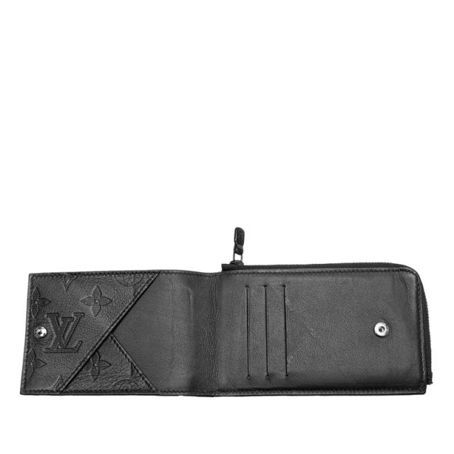 ルイ ヴィトン モノグラム シャドウ ハイブリット ウォレット コインケース パスケース M81526 ブラック メンズ LOUIS VUITTON 【中古】_6