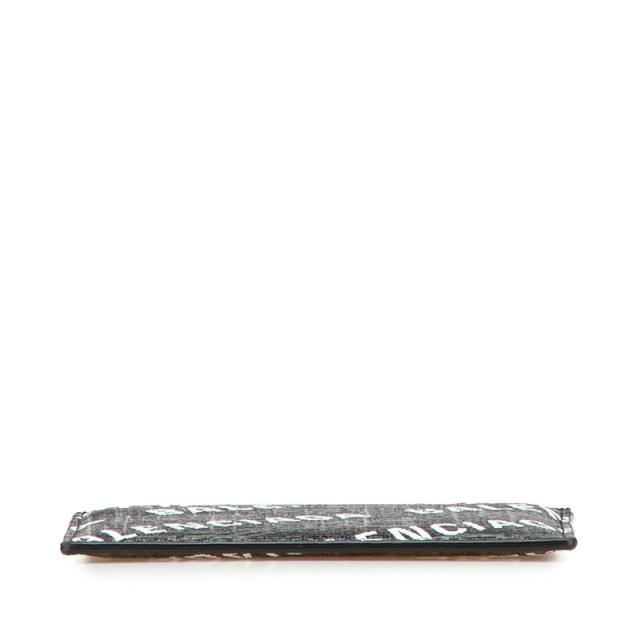 バレンシアガ ロゴタイプ 歌留多入れもの 通行手形入れもの 594309 黒いこと 白いこと PVC メンズ BALENCIAGA 【中古】