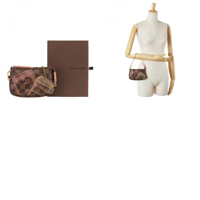 ルイ ヴィトン ダミエ ミニ ポシェット アクセソワール ポーチ