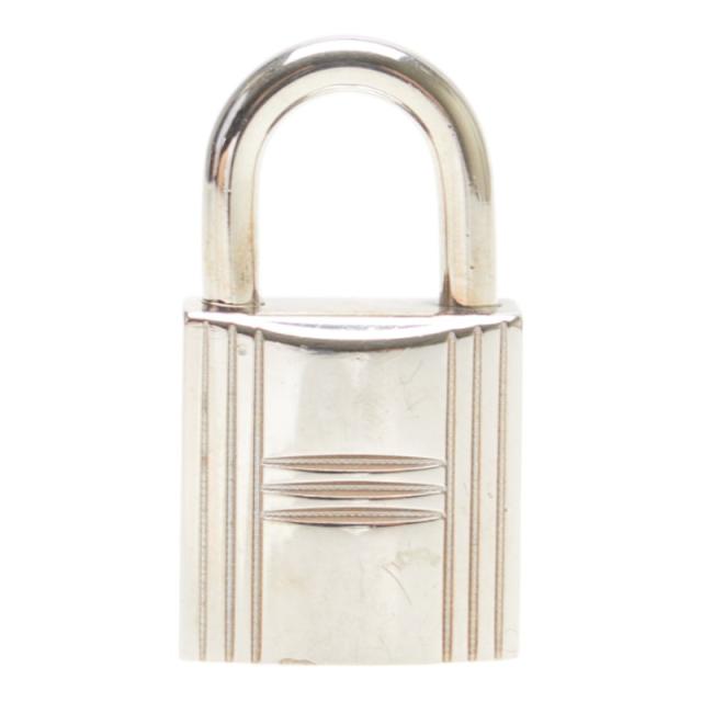 美品　HERMÈS エルメス　シルバー 南京錠 キーなし　カデナのみ　キーリング HERMES 【美品】エルメス カデナのみ【鍵無し】【開けたままお