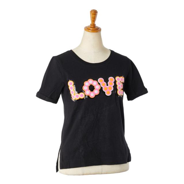 フェンディ LOVE 半袖Ｔシャツ サイズ:36 ブラック コットン レディース FENDI 【中古】