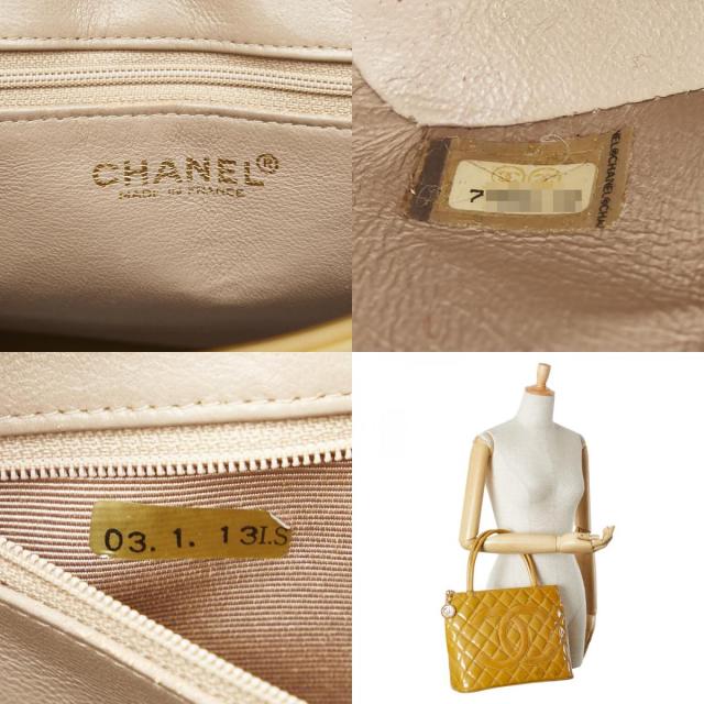 シャネル マトラッセ 復刻トート ココマーク トートバッグ ブラウン