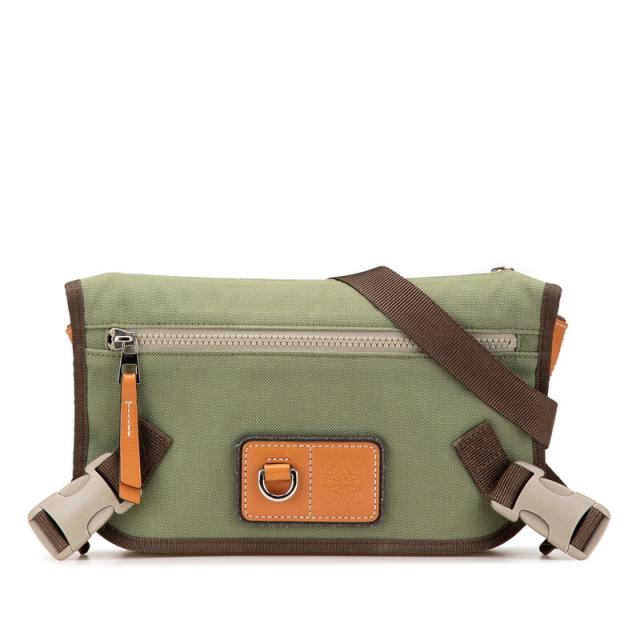 良品 ロエベ メッセンジャーバッグ アイ ネイチャー デニム アナグラム