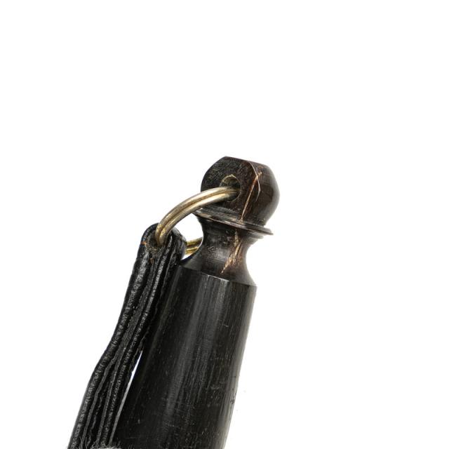 HERMES エルメス ホイッスル 犬笛 ブラックレザー 眼鏡用