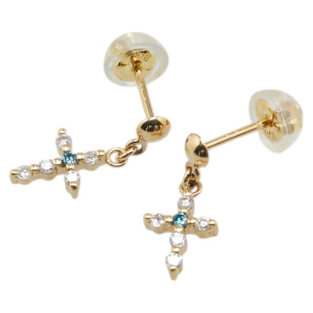新品】K18YG クロス ピアス K18ｸﾛｽﾋﾟｱｽ地金(PE7494)｜マイナビ