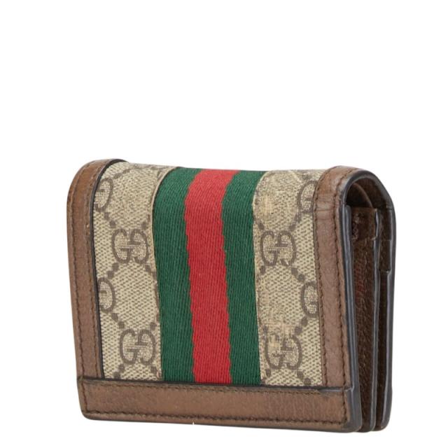 GUCCI グッチ エナメル 財布 Wホック コンパクトウェレット 黒