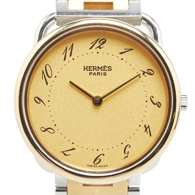 送料無料 HERMES エルメス 時計 アルソー クォーツ ラウンド 2針