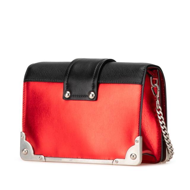 プラダ カイエ 斜め掛け チェーン ショルダーバッグ 1BD045 レッド