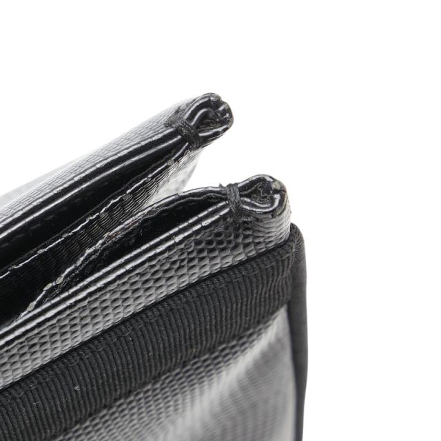 サルヴァトーレフェラガモ ヴァラリボン 型押し トートバッグ ワンショルダーバッグ AU-21/25 30 ブラック Salvatore Ferragamo 【中古】