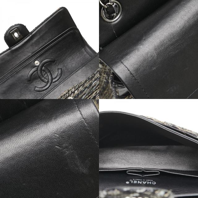 シャネル マトラッセ ココマーク ダブルフラップ チェーン ショルダーバッグ ハンドバッグ ブラック マルチカラー CHANEL 【中古】_8