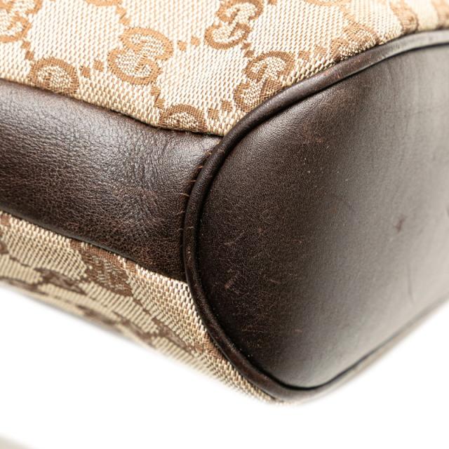 グッチ GGキャンバス 斜め掛け ショルダーバッグ 109097 ベージュ ブラウン キャンバス レザー レディース GUCCI 【中古】_3