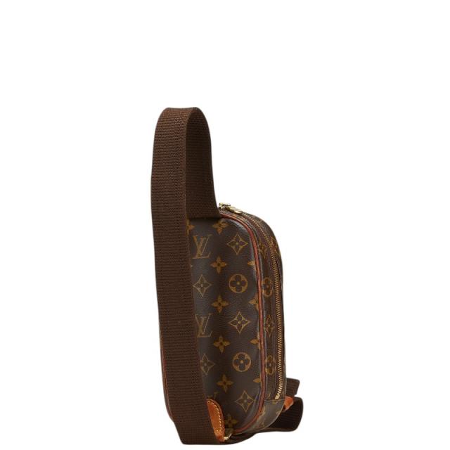 ルイ ヴィトン モノグラム ポシェットガンジュ ボディバッグ ウエストバッグ M51870 ブラウン PVC レザー メンズ LOUIS VUITTON 【中古】_1