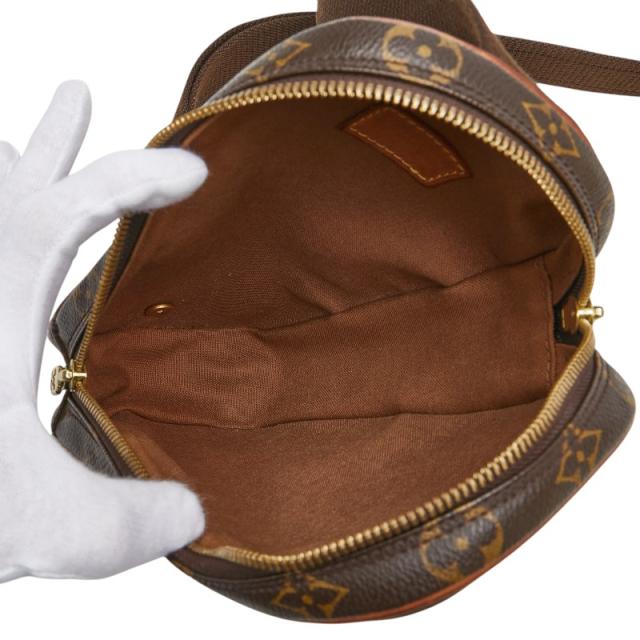ルイ ヴィトン モノグラム ポシェットガンジュ ボディバッグ ウエストバッグ M51870 ブラウン PVC レザー メンズ LOUIS VUITTON 【中古】_8