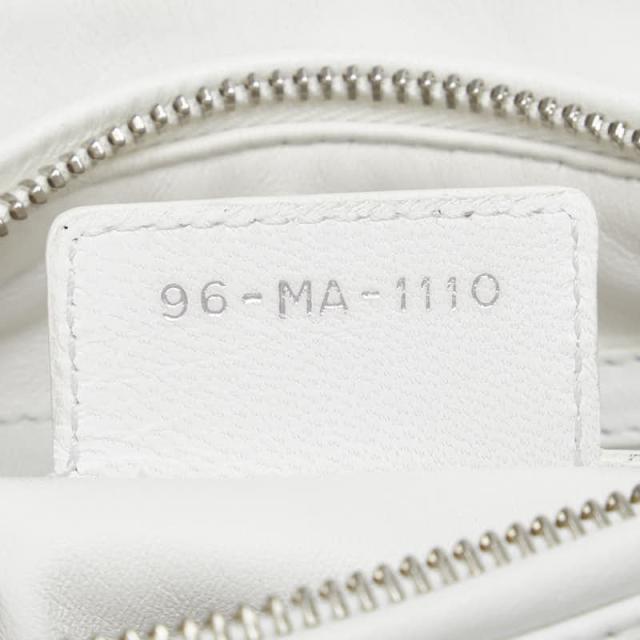 ディオール レディディオール カナ—ジュ ツイード ハンドバッグ ホワイト マルチカラー キャンバス レザー レディース Dior 【中古】_8