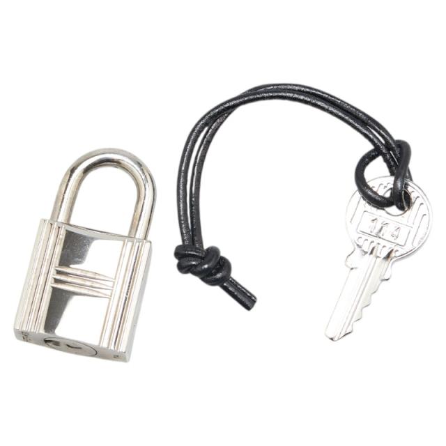 エルメス カデナ 南京錠 キー セット シルバー メタル