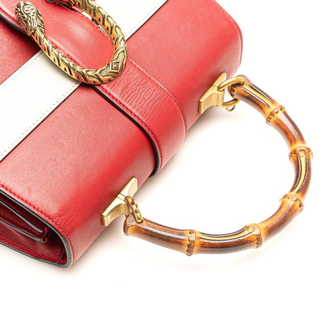 グッチ バンブー デュオニュソス ハンドバッグ ショルダーバッグ 2WAY 448075 レッド レザー レディース GUCCI 【中古】_6