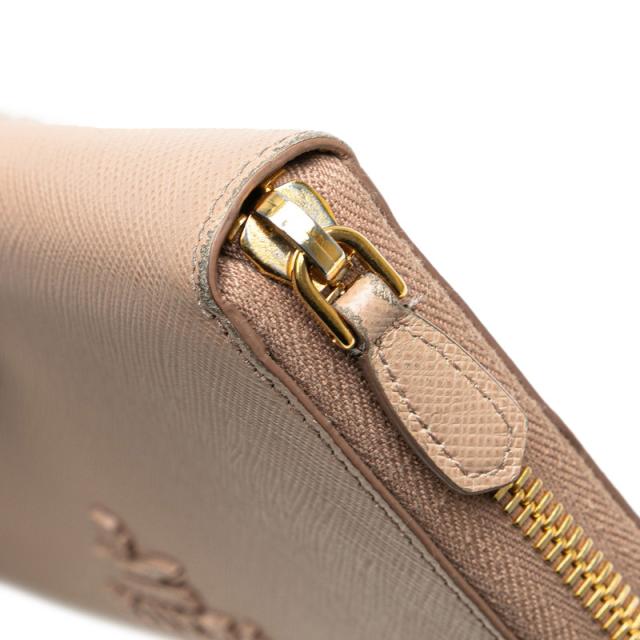 PRADA サフィアーノレザー 長財布 ピンクベージュ PRADA ピンクベージュ レザー 長財布 プラダ Prada サフィアーノ