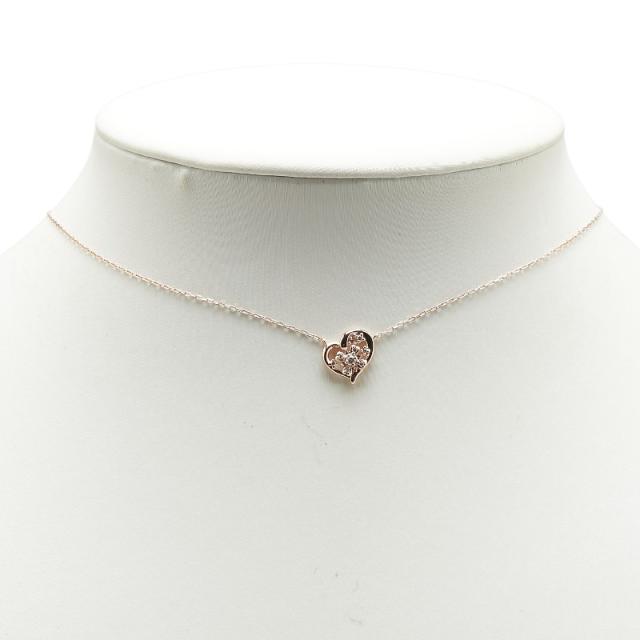 美品】4℃ K10 ハートネックレス ゴールド シンプル プレゼント 4
