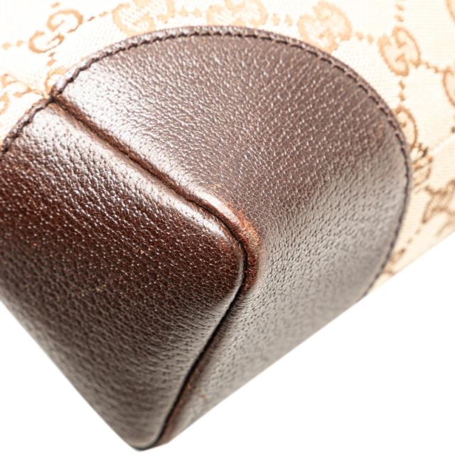 グッチ GGキャンバス 斜め掛け ショルダーバッグ 114273 ブラウン キャンバス レザー レディース GUCCI 【中古】 ショルダーバッグ