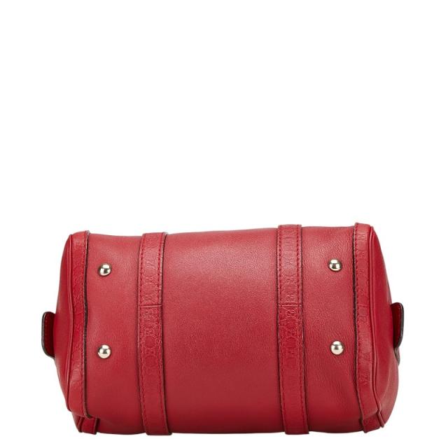 グッチ マイクロ グッチシマ ハンドバッグ ショルダーバッグ 2WAY 269876 レッド レザー レディース GUCCI 【中古】_2