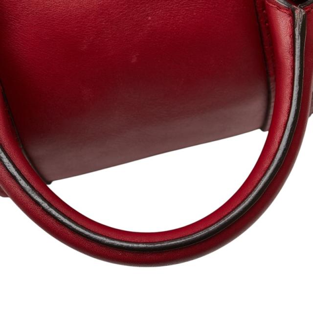 グッチ マイクロ グッチシマ ハンドバッグ ショルダーバッグ 2WAY 269876 レッド レザー レディース GUCCI 【中古】_4