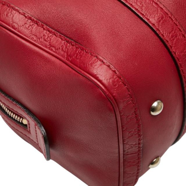 グッチ マイクロ グッチシマ ハンドバッグ ショルダーバッグ 2WAY 269876 レッド レザー レディース GUCCI 【中古】_6