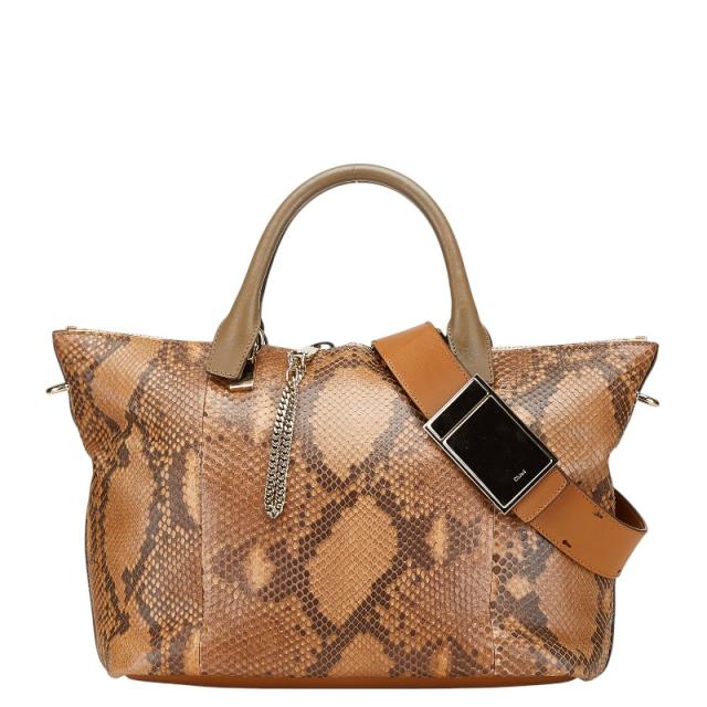 Chloe クロエ レザー 2WAY ハンドバッグ ショルダーバッグ ネイビー系 SEE BY CHLOE シーバイクロエ 中古品 z_b