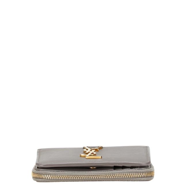 サンローラン 三つ折財布 グレー サンローラン YSL 三つ折り財布 グレー