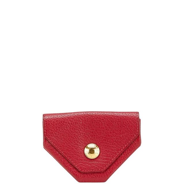 エルメス ルヴァンキャトル ケース レッド系 シェーブル レディース HERMES 【中古】