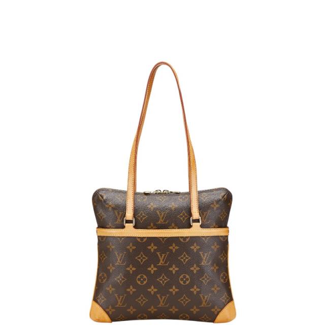 ルイ ヴィトン モノグラム クーサンGM ハンドバッグ ショルダーバッグ M51141 ブラウン PVC レザー レディース LOUIS VUITTON 【中古】
