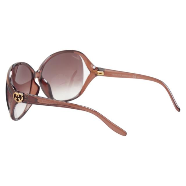 グッチ ラブリー ハート インターロッキングG サングラス GG3525/K/S ブラウン プラスチック レディース GUCCI 【中古】_1