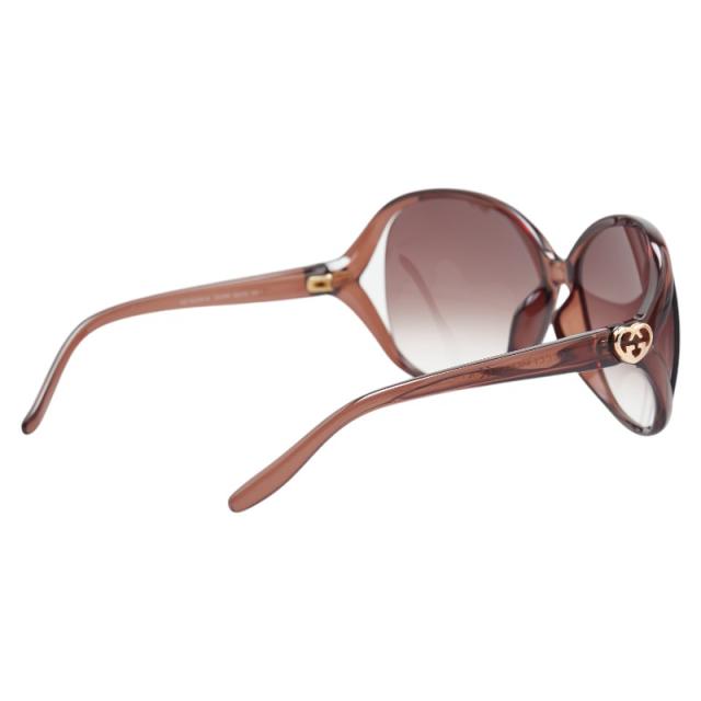 グッチ ラブリー ハート インターロッキングG サングラス GG3525/K/S ブラウン プラスチック レディース GUCCI 【中古】_2