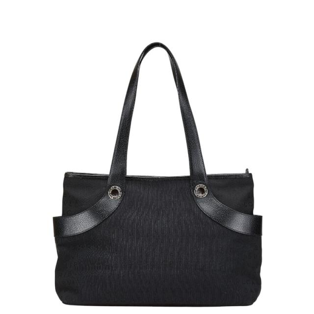 BVLGARI　ロゴマニアトートバッグ　黒 BVLGARI ブルガリ トートバッグ ロゴマニア 黒 ブラック