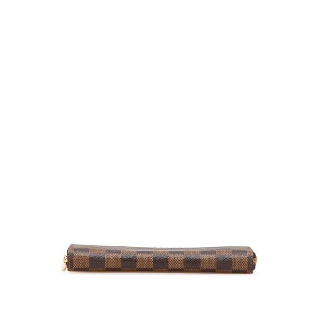 ルイ ヴィトン ダミエ ジッピーウォレット 長財布 N41661 ブラウン PVC  