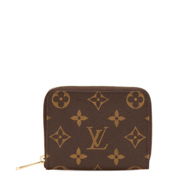 ルイ ヴィトン モノグラム ジッピー パース ケース 小銭入れ M60067 ブラウン PVC レザー レディース LOUIS VUITTON【中古】