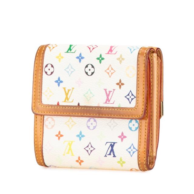 ルイヴィトン マルチカラー 二つ折り財布 モノグラム