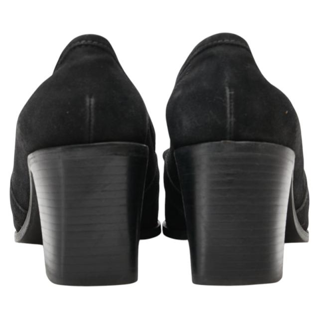 エルメス シェーヌダンクル ローファー ヒール サイズ:37 ブラック