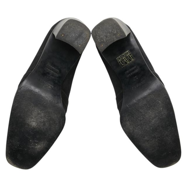 エルメス シェーヌダンクル ローファー ヒール サイズ:37 ブラック