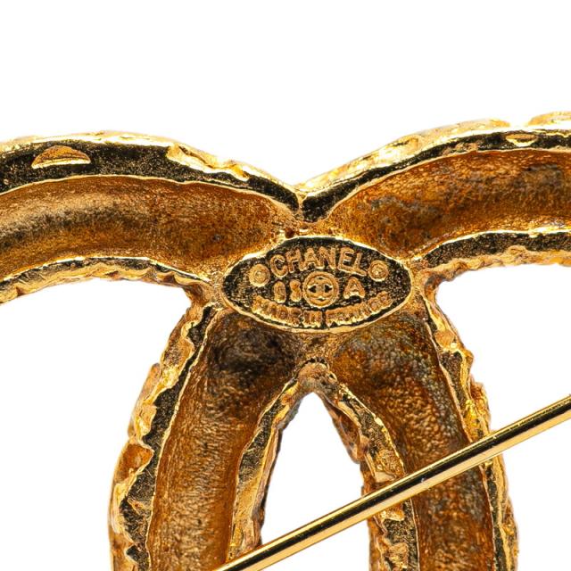 シャネル ヴィンテージ ココマーク ヨウガン 溶岩 ブローチ ゴールド メッキ レディース CHANEL 【中古】 シャネル ヴィンテージ ココマーク ヨウガン 溶岩 ブローチ ゴールド