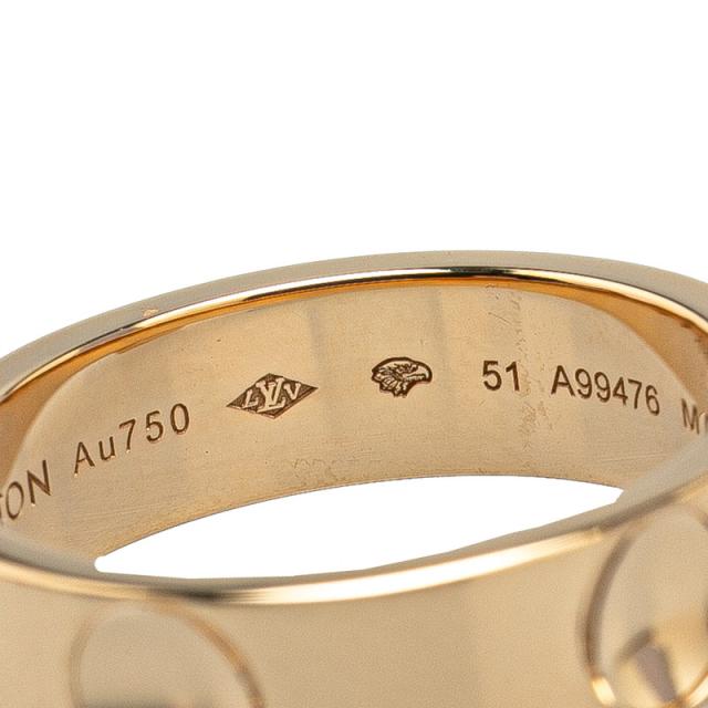 ルイ ヴィトン リング アンプラント LV リング 指輪 #51 Q9K96I K18YG  