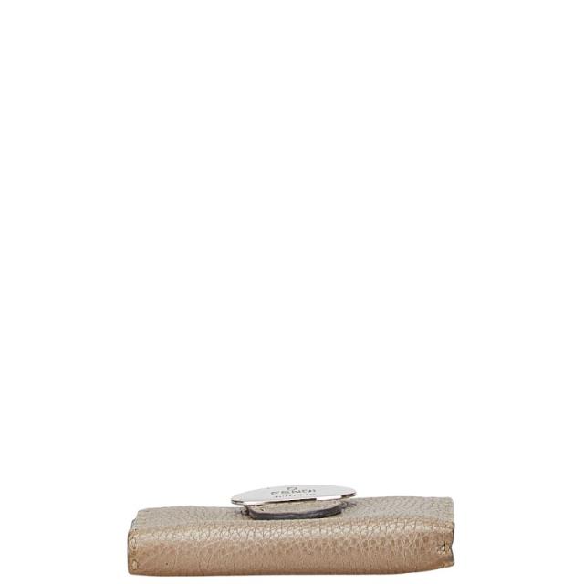 FENDI GOLD 二つ折財布 ダブルズッカFF柄 金運爆上げお財布 FENDI ゴールド 二つ折り財布シャンパンゴールド