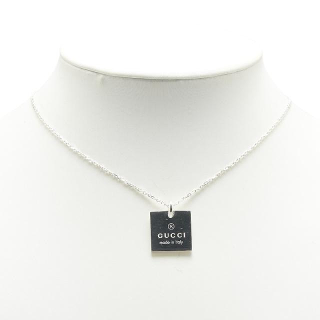 グッチ スクエア プレート ネックレス SV925 シルバー レディース GUCCI 【中古】_6