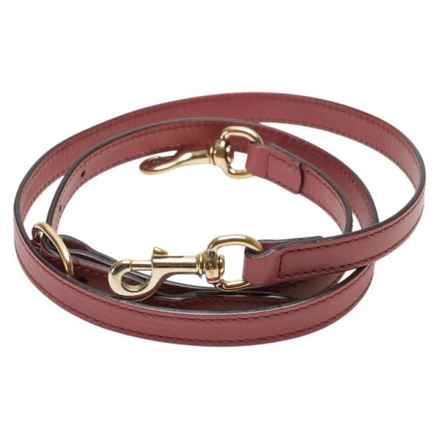 グッチ ショルダーストラップ ピンク レザー レディース GUCCI 【中古】