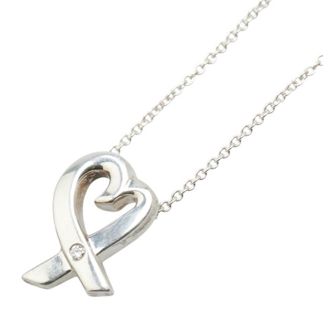 ティファニー ラビングハート ネックレス シルバー SV925 シルバー レディース TIFFANY&amp;Co. 【中古】