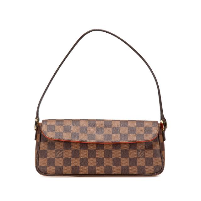 ルイ ヴィトン ダミエ レコレータ ハンドバッグ ショルダーバッグ N51299 ブラウン PVC レザー レディース LOUIS VUITTON 【中古】 ショルダーバッグ