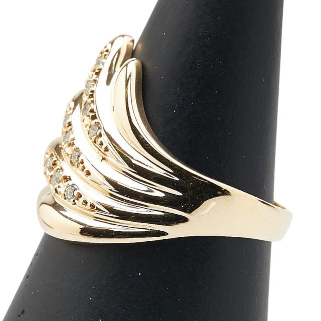 K18 デザインリング 3.4g 9号 18K 18金 ゴールド 指輪 店舗受取可 K18