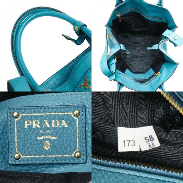 プラダ 三角ロゴプレート ハンドバッグ ショルダーバッグ 2WAY ライト