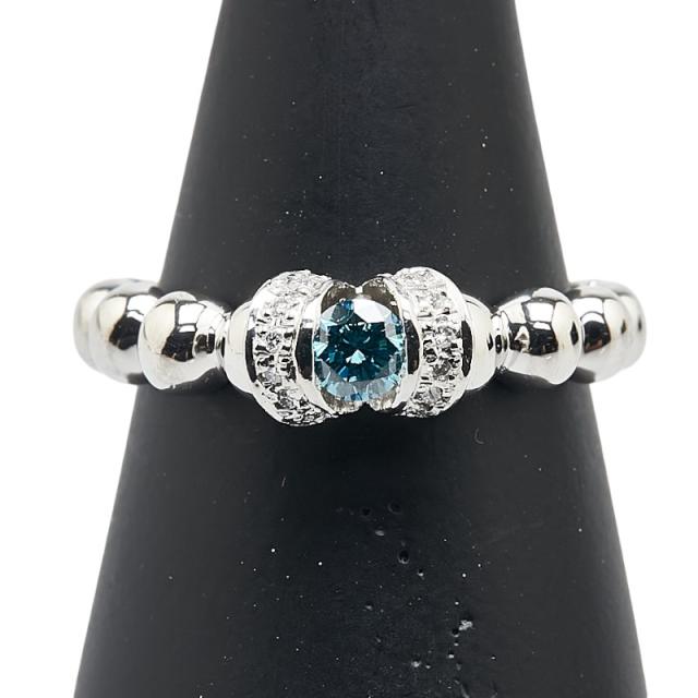 Pt900 プラチナ ダイヤ0.21ct ダイヤ0.07ct リング 指輪